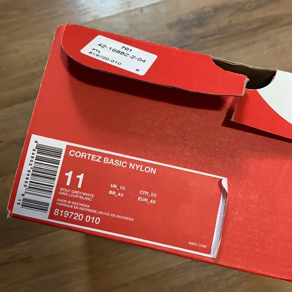 2016 Nike Cortez Nylon Wolf Grey - Picture 11 of 11